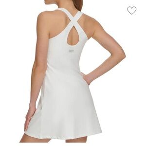 DKNY Sport White Sleeveless Active Dress Size Small NWT